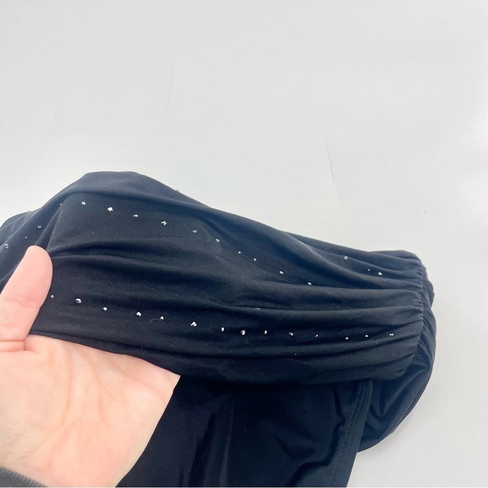St John swim retro pant black rhinestone foldover bikini bottom‎ style 242175 - Picture 8 of 10